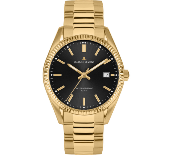 Jacques Lemans Derby  50-3M Uhr Herren Edelstahl Quarz 10Bar